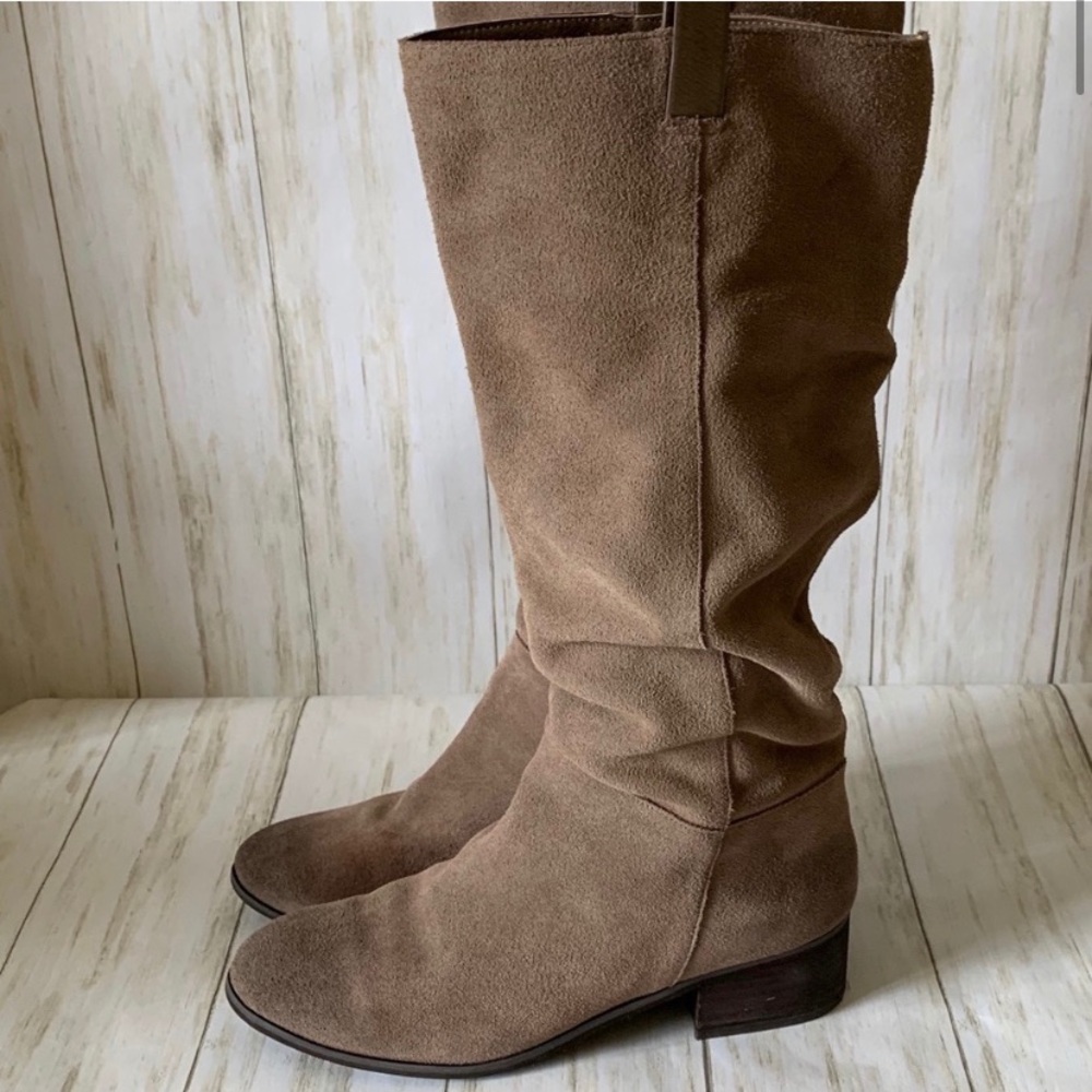 Bp Nordstrom Tan suede slouch boots size 7.5